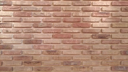 Modern decorative brickwork, reddish brick