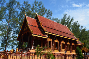 Tesdhammanava Temple  or Tha Sai Temple at Phangnga Province, Thailand