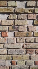 Modern decorative brickwork, reddish brick