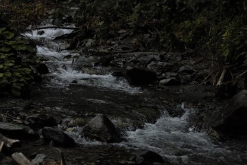 Pope's Valley River on Mountain Carpathian