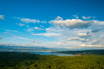 Fototapeta premium Soline bay in Krk Island , Croatia