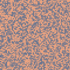 Abstract Color Halftone Dots generative art background illustration