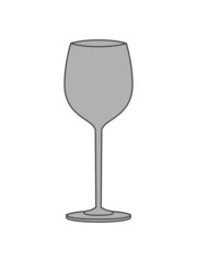 Leeres Wein Glas Design Logo betrunken betrinken 
