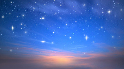 beautiful starry night  sky at night sea blue dark  universe cosmic  bright nature  background