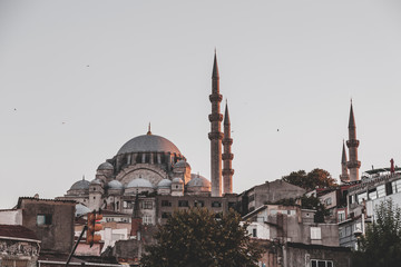 Obraz premium Suleymaniye Mosque, located on the Third Hill of Istanbul