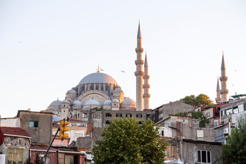 Fototapeta premium Suleymaniye Mosque, located on the Third Hill of Istanbul