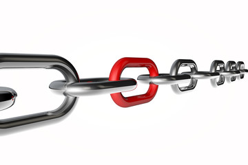 Obraz premium chain 3d render