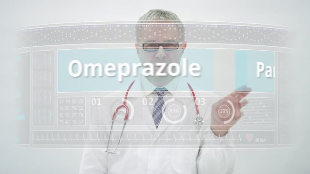 PANTOPRAZOLE generic drug name selected by a doctor on a medical monitor