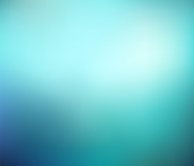 Obraz premium Abstract teal blue gradient background. Blurred aquamarine turquoise aqua water backdrop with light. Vector illustration for your graphic design, banner, summer or aqua poster