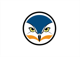 Owl Gamer Logos on a white background in vector illustration