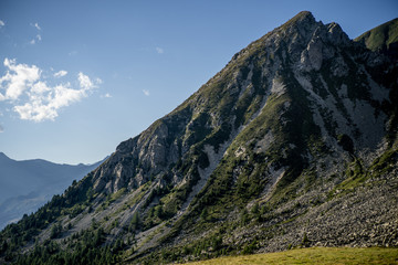 mountain landscape with blue sky