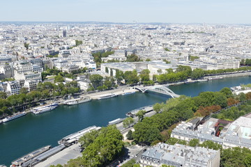 Fototapeta premium Paris vu du ciel