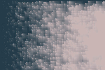 Digitally generated textre with chaotically scattered transpatent squares. Gradient  of transparency produces shine effect.