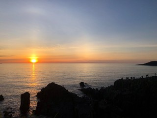 Fototapeta premium sunset over the sea