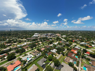 Aerial photo Memorial Regional Hospital Hollywood FL USA