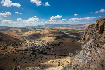 
A view of mount Arbel and sea of Galilee (Kineret) part of jesus trail, Israel
