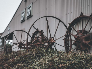 Even an old farm equipment could be a nice object in a photographer view