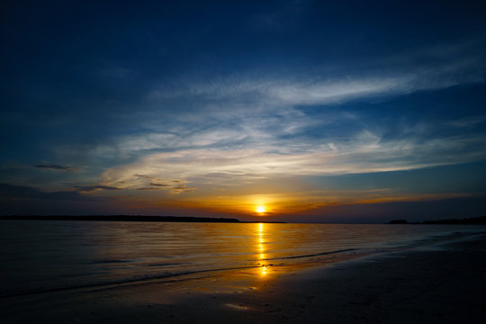 Sunset Over The Edisto River