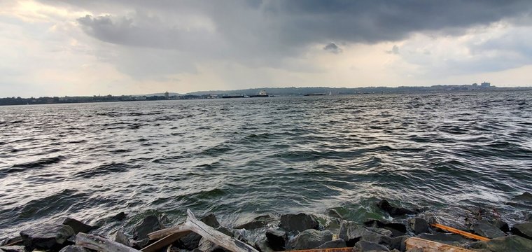 Ocean view coudy day