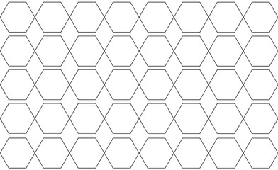 Naklejka premium seamless geometric hexagon pattern on a white background