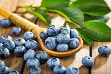 Berries from the garden, in summer on an old background.