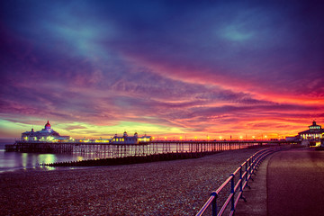 Sunset Eastbourne Pier seaside