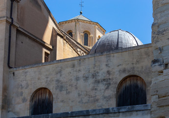 Avignon. Provence. The famous papal palace on a sunny day.