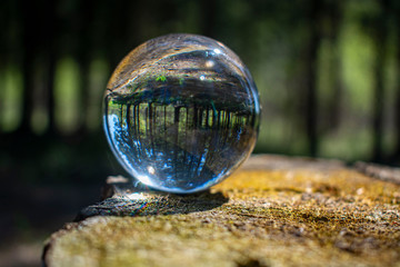 water drops on a glass