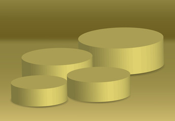 Podium 3d background stand , advertising show mockup empty design abstract decoration template, sign isolated vector illustration display product room 
