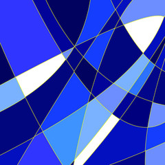 Abstract background with a complex pattern of colored shades of blue .Vector illustration.