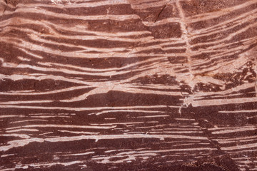strangely layered sandstone in southern Utah