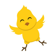 cute chick, baby chicken character design illustration