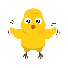 cute chick, baby chicken character design illustration