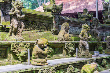 Ubud on the isle of Bali in Indonesia, the town is famous for the monks forest