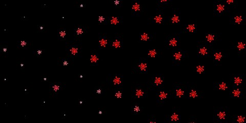 Dark red vector template with flu signs.