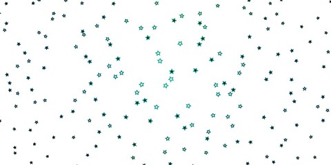 Dark Blue, Green vector pattern with abstract stars. Blur decorative design in simple style with stars. Design for your business promotion.
