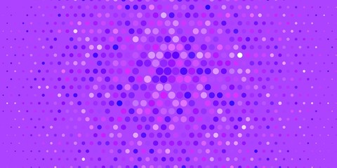 Light Purple vector pattern with spheres. Abstract colorful disks on simple gradient background. Pattern for business ads.