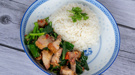 Thai Food Mixes of Noodles and Fried Rice 