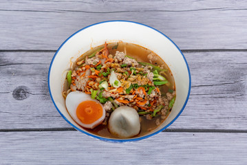 Thai Food Mixes of Noodles and Fried Rice 