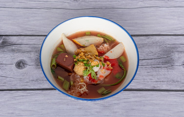 Thai Food Mixes of Noodles and Fried Rice 
