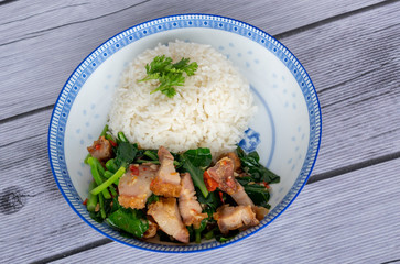 Thai Food Mixes of Noodles and Fried Rice 