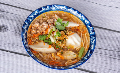 Thai Food Mixes of Noodles and Fried Rice 