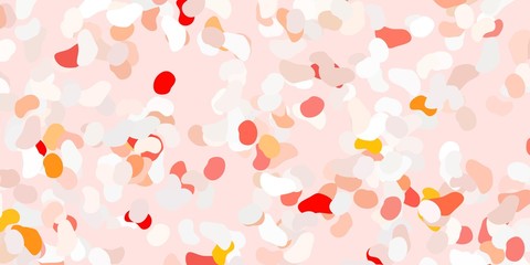 Light red vector pattern with abstract shapes.