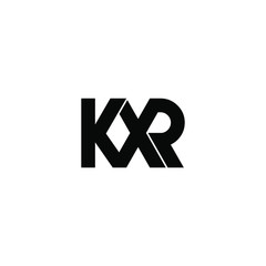 kxr letter original monogram logo design