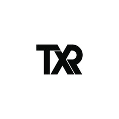 txr letter original monogram logo design
