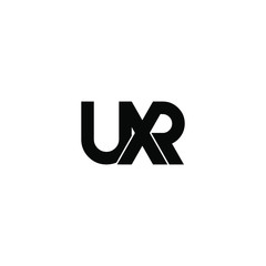 uxr letter original monogram logo design