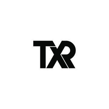 txr letter original monogram logo design