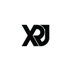 xrj letter original monogram logo design