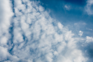 beautiful blue sky summer evening
