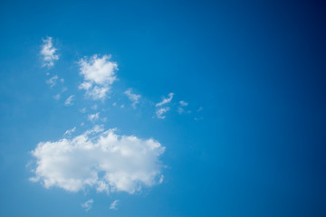 beautiful blue sky summer evening in formation